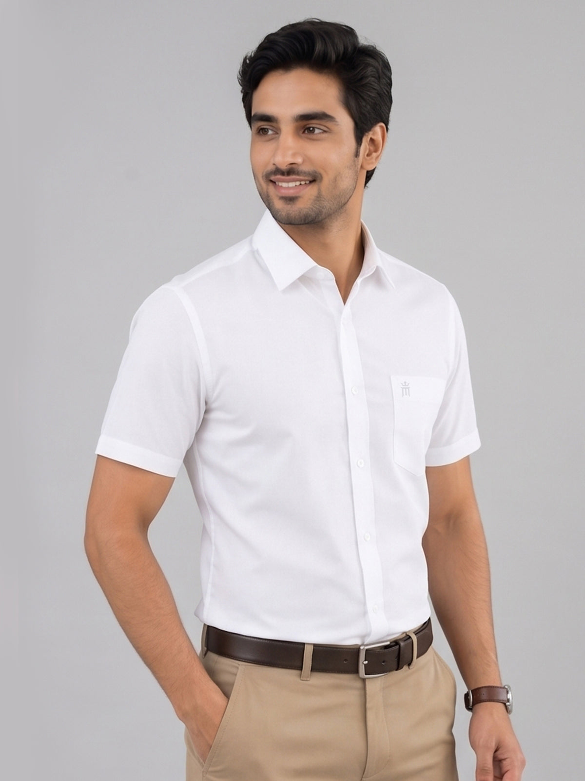 Linex Formal White Shirt For Men