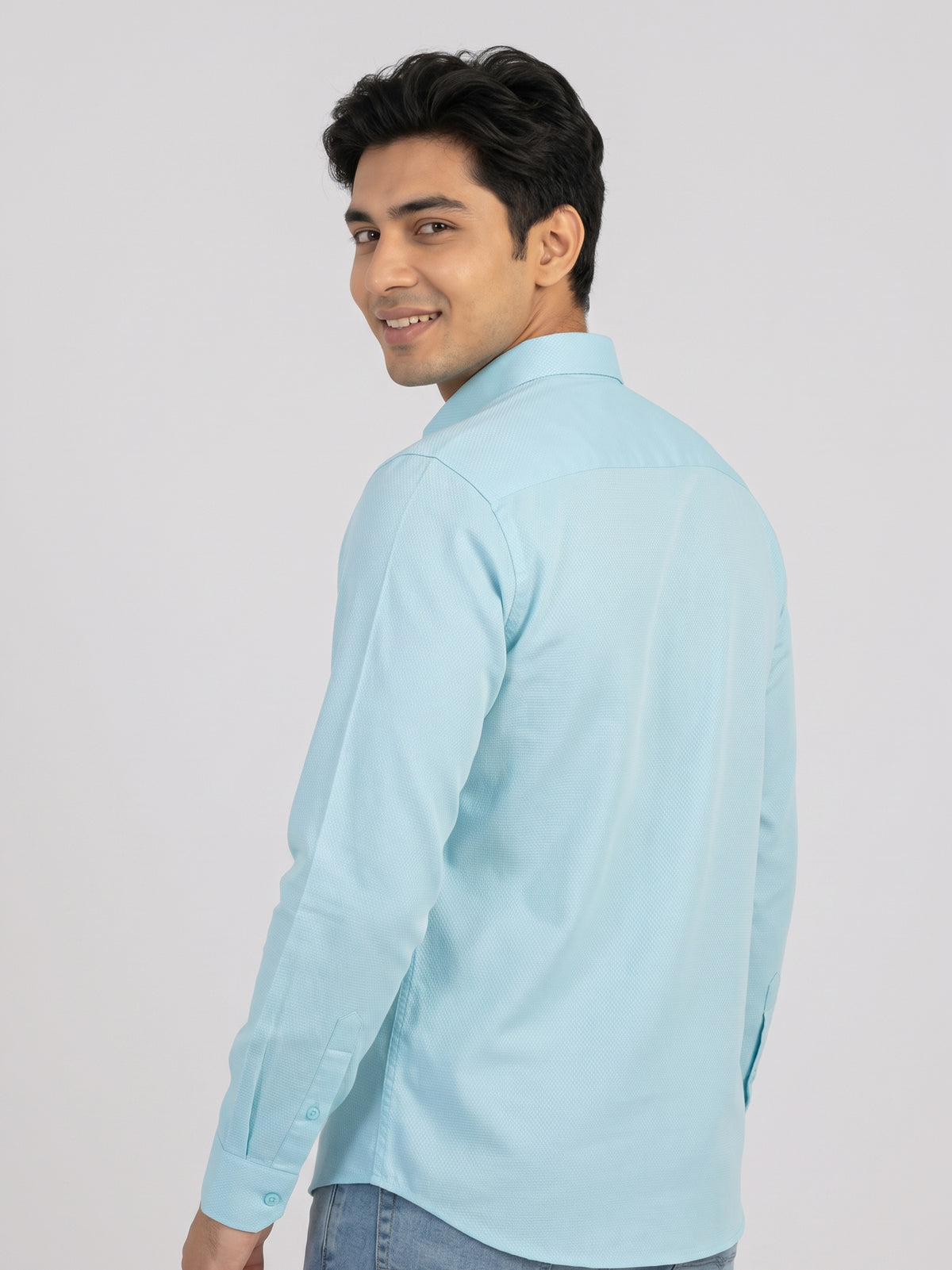 MCR Men Formal Colour Shirt - Light Blue  92053 ICE BERG