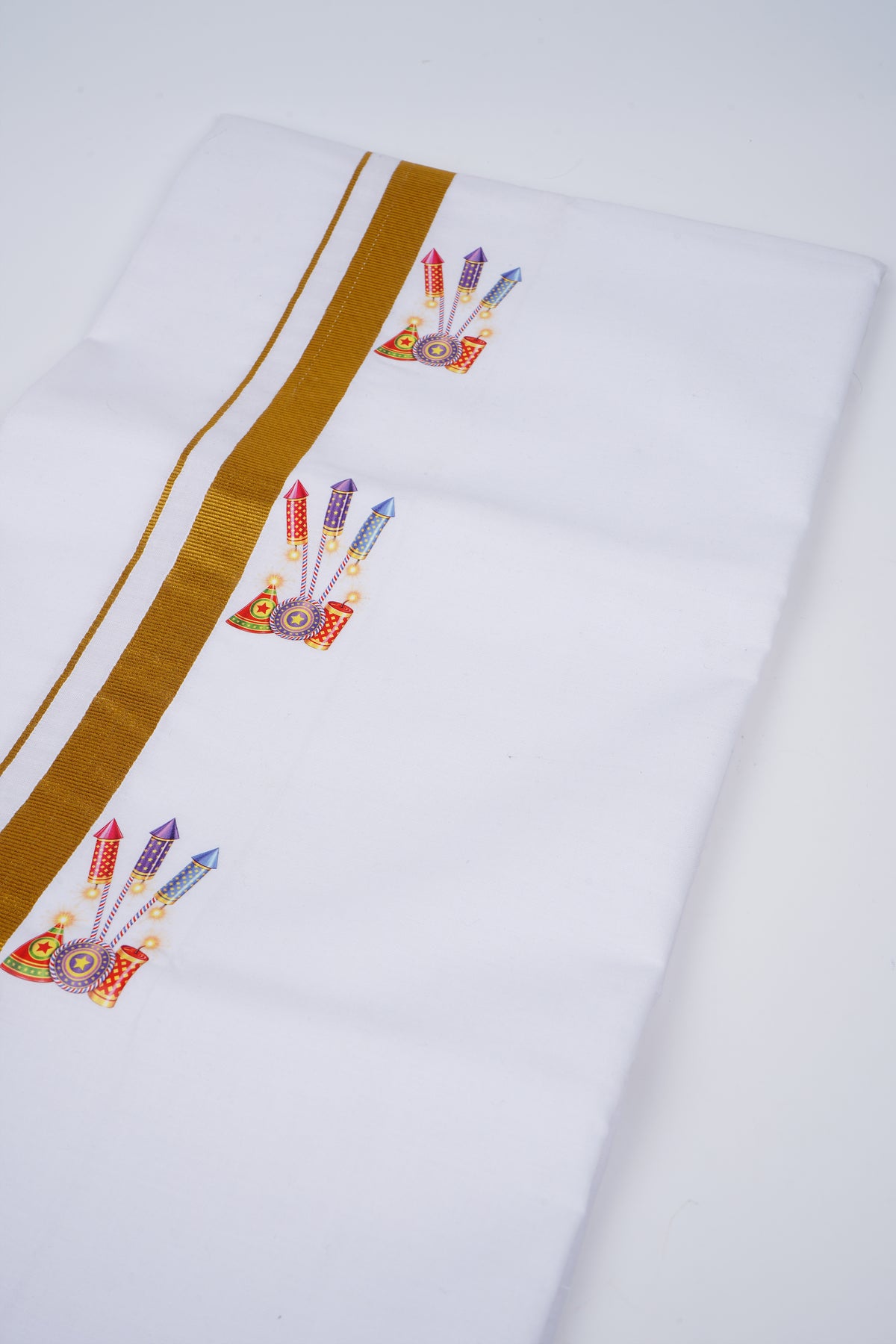 DIWALI White Single Dhoti 2.00 MTR