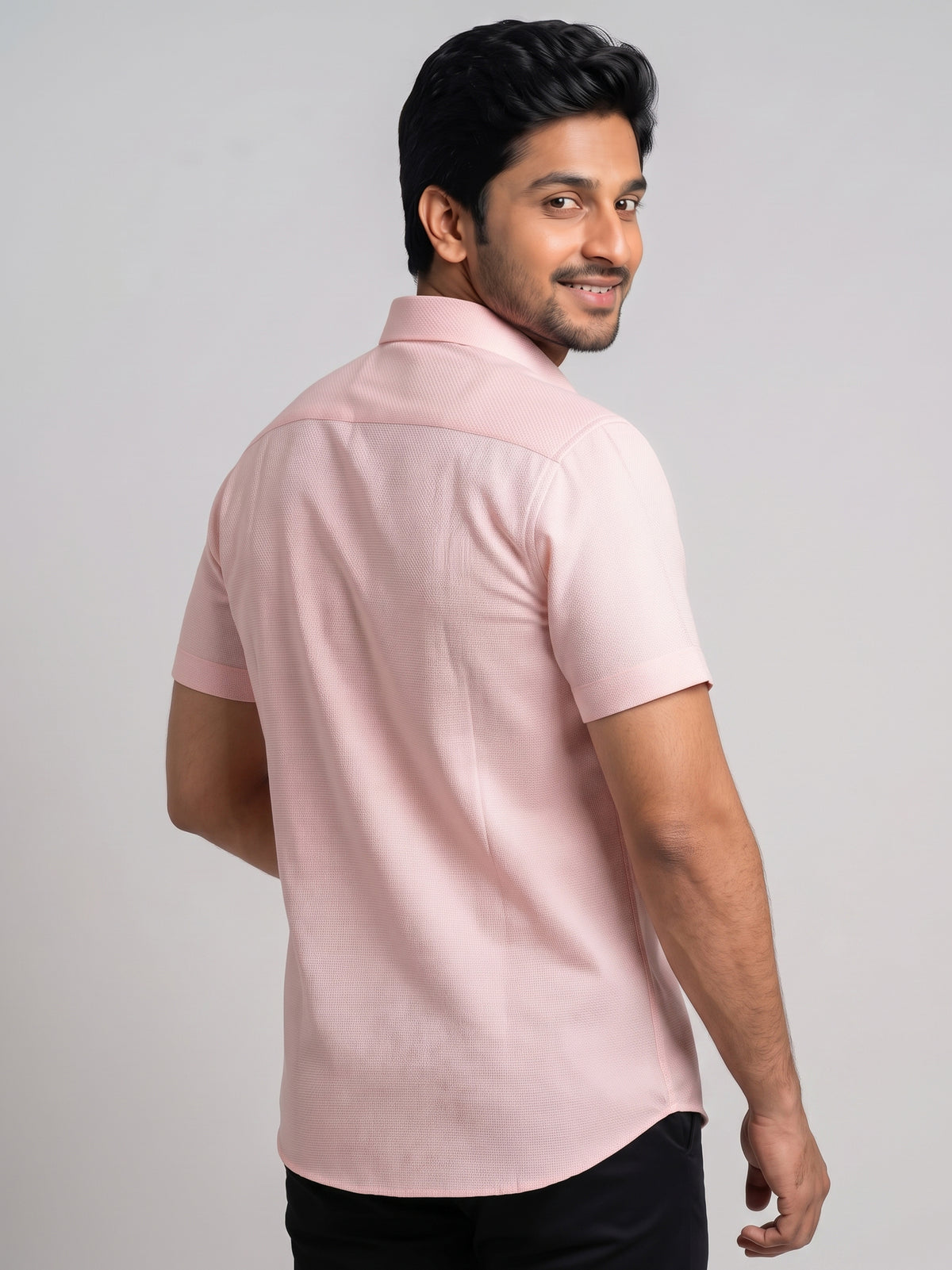 MCR Men Formal Colour Shirt - Light Orange  92052 ICE BERG