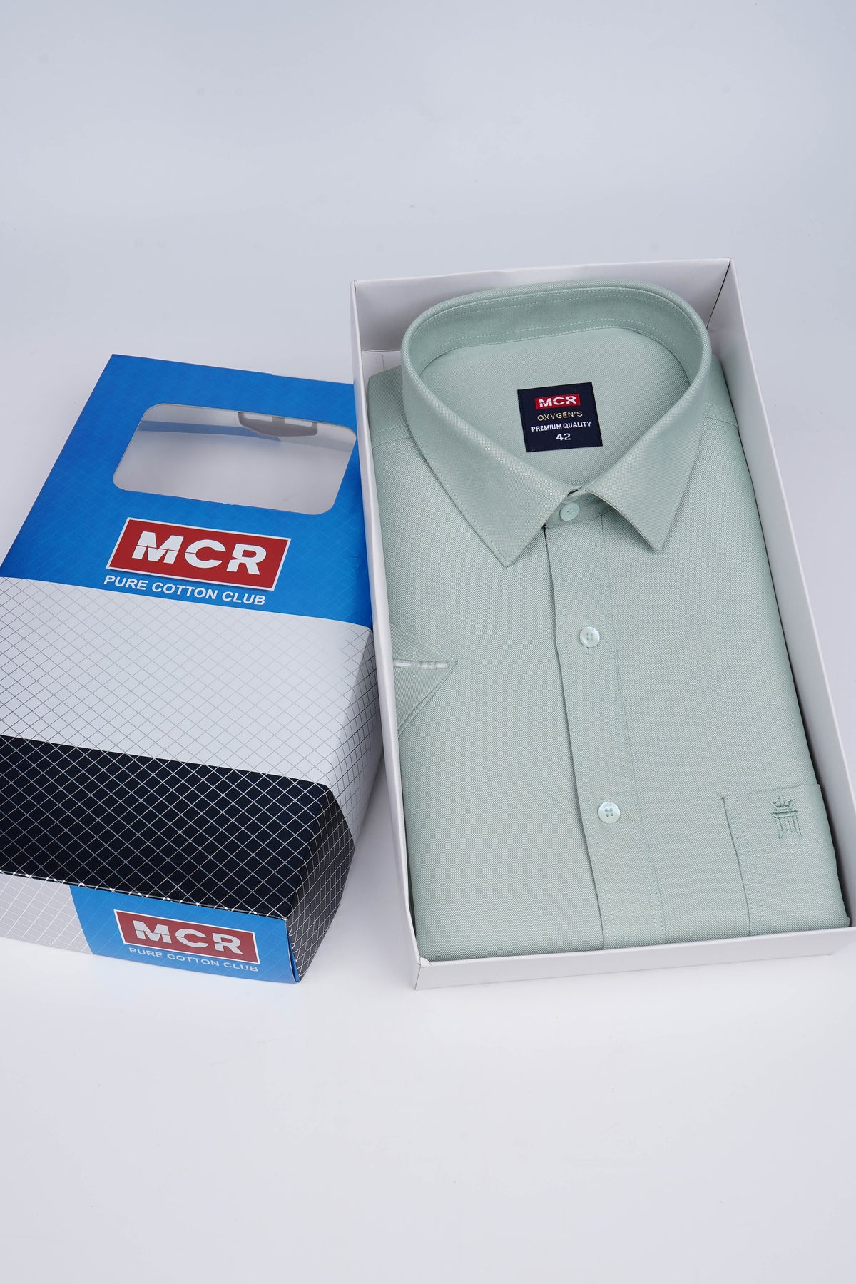 MCR Men Formal Colour Shirt - Light Green 82505 Hydrogen