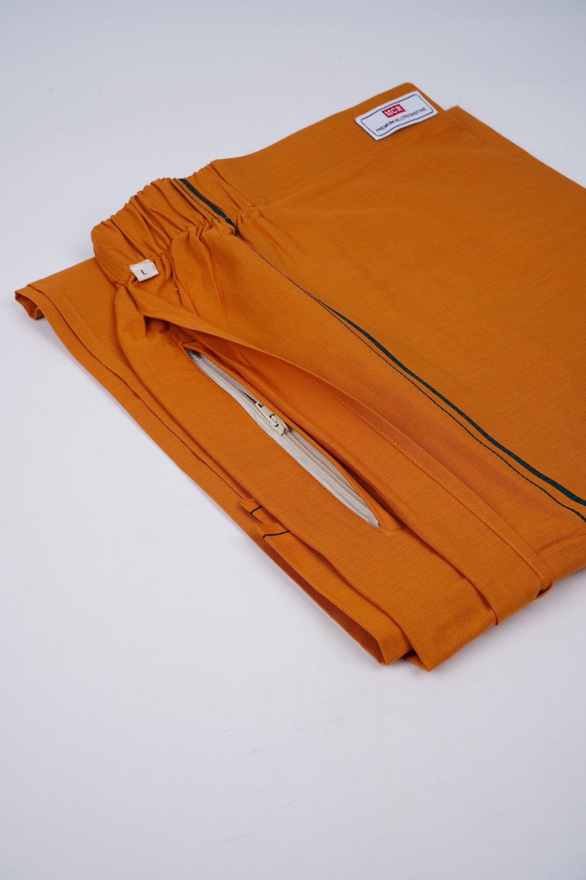 Easy Fit Cotton Dhoti - Light Kavi
