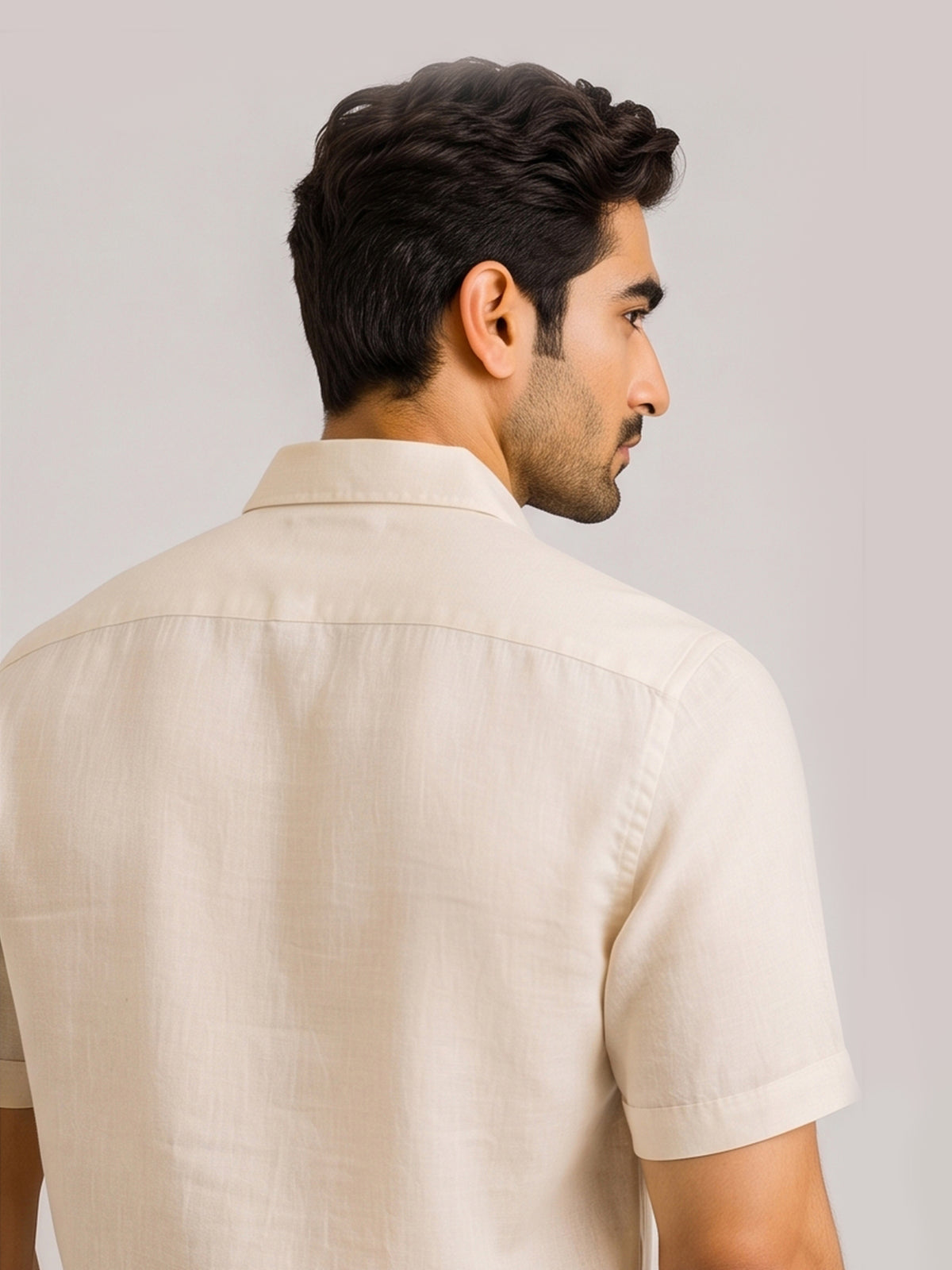 Excel Formal Cream Shirt For Men