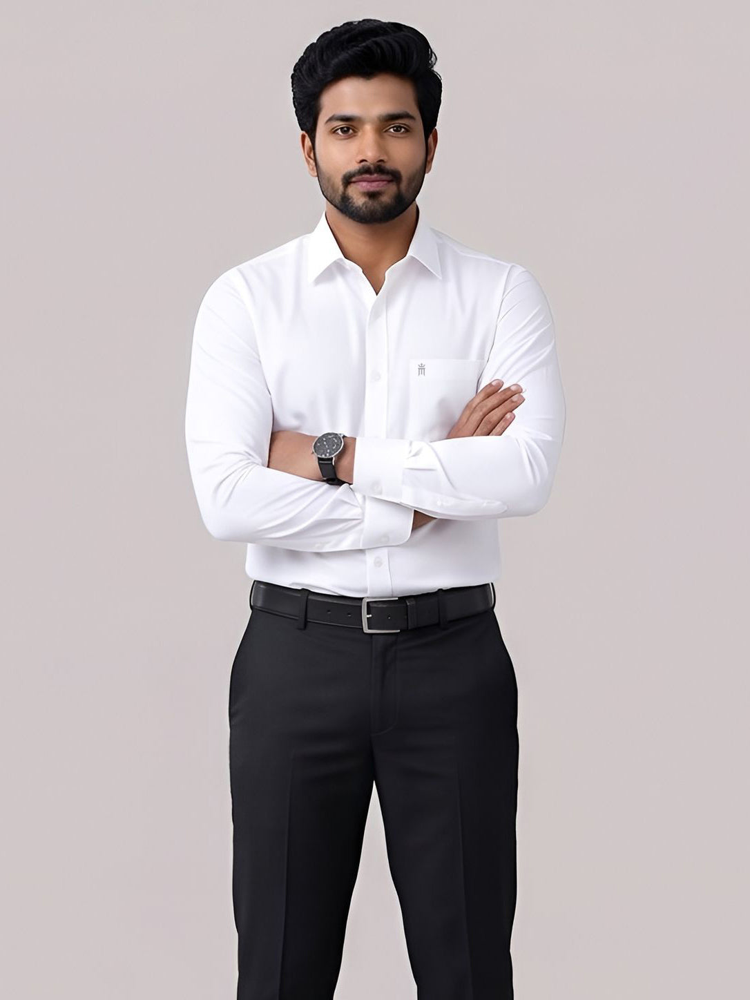 Adolin Formal White Shirt For Men