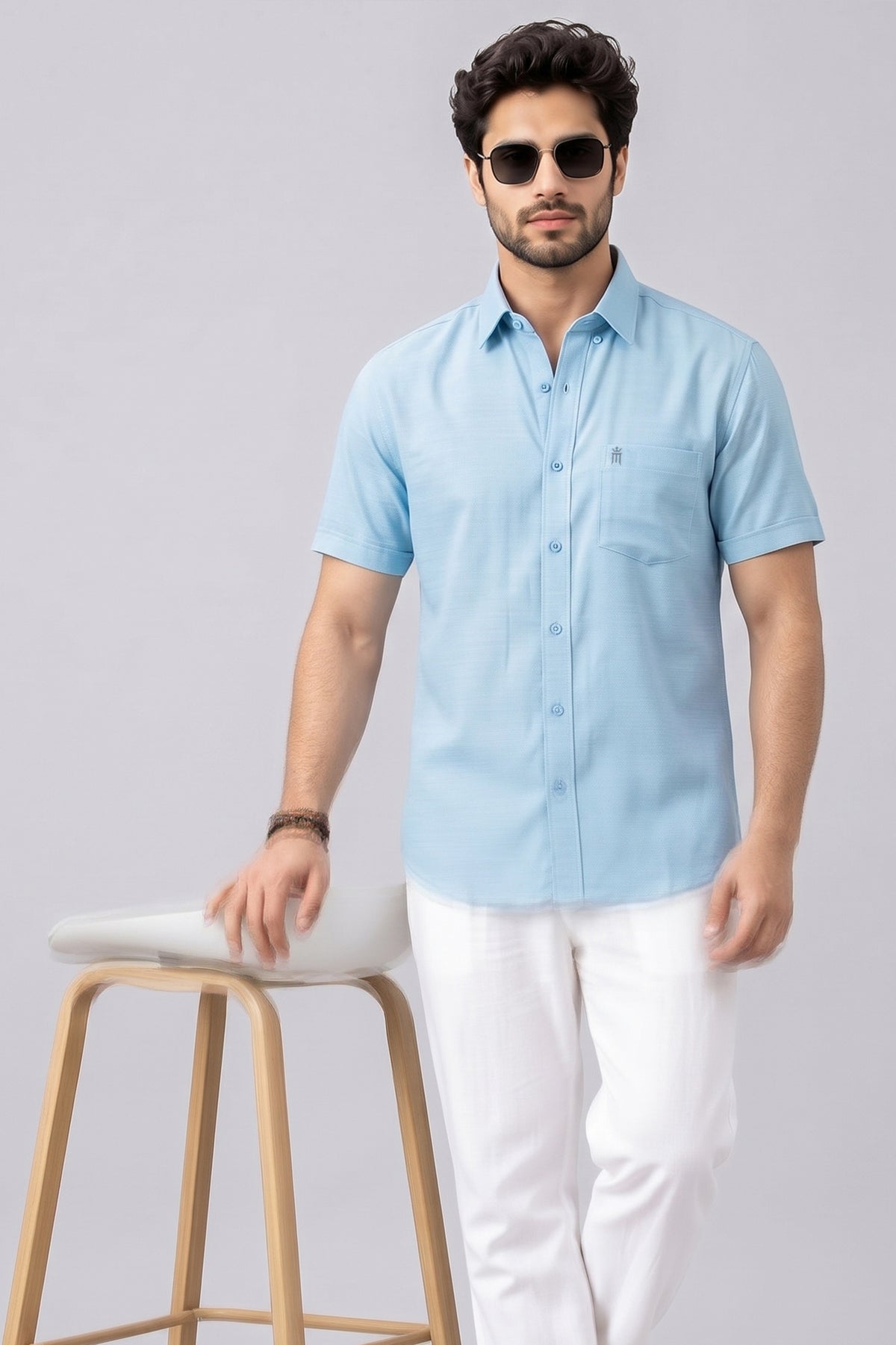 MCR CLUB COLOUR 99104 Half Sleeve Formal Color Shirt For Men