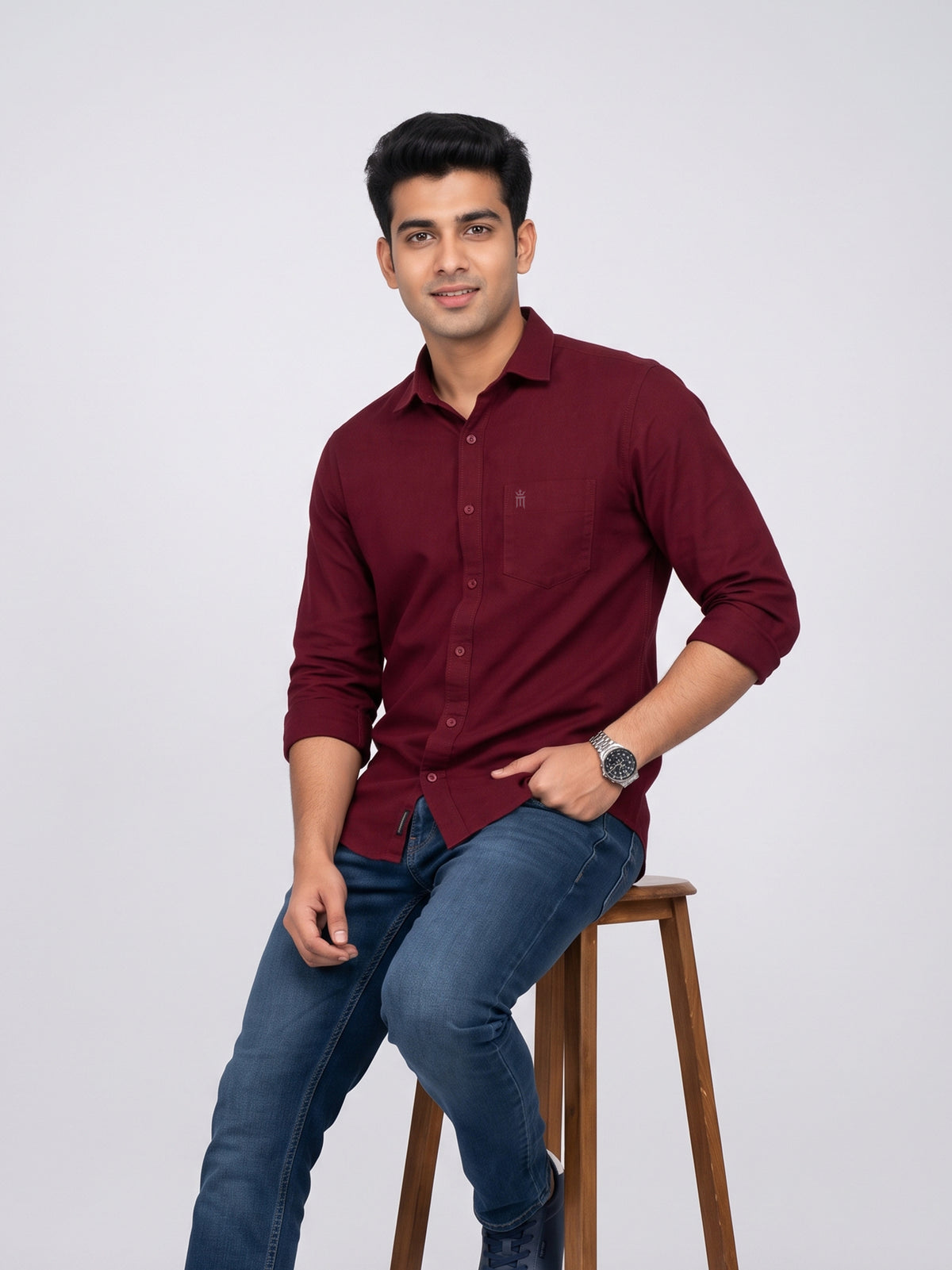 British Crown Casual Color Shirt - 81007