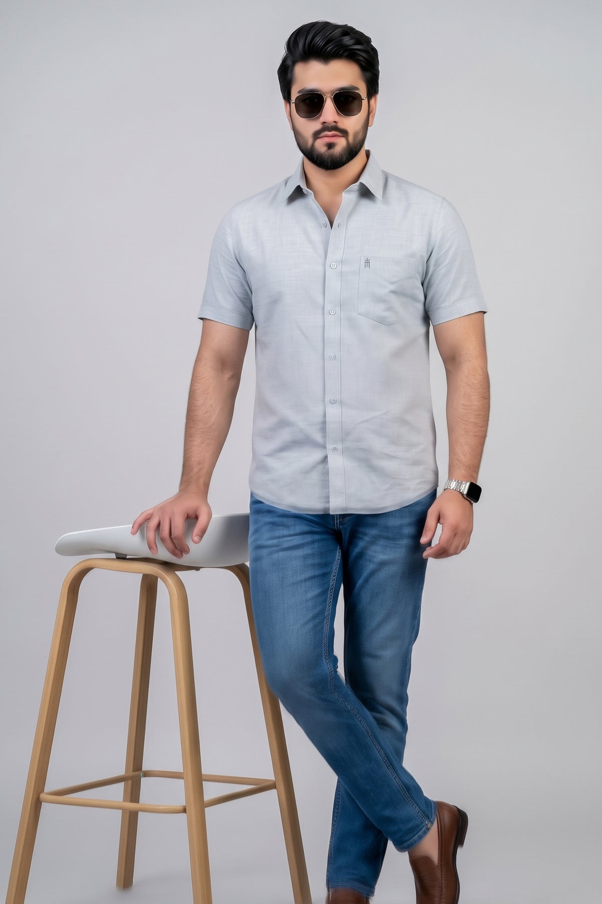 MCR CLUB COLOUR 99102 Half Sleeve Formal Color Shirt For Men
