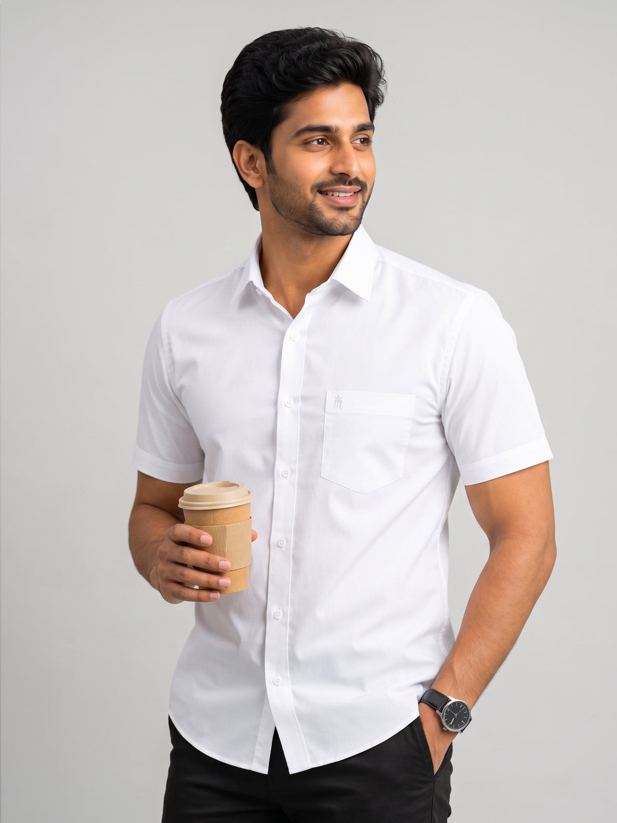 Magnet Formal White Shirt For Men