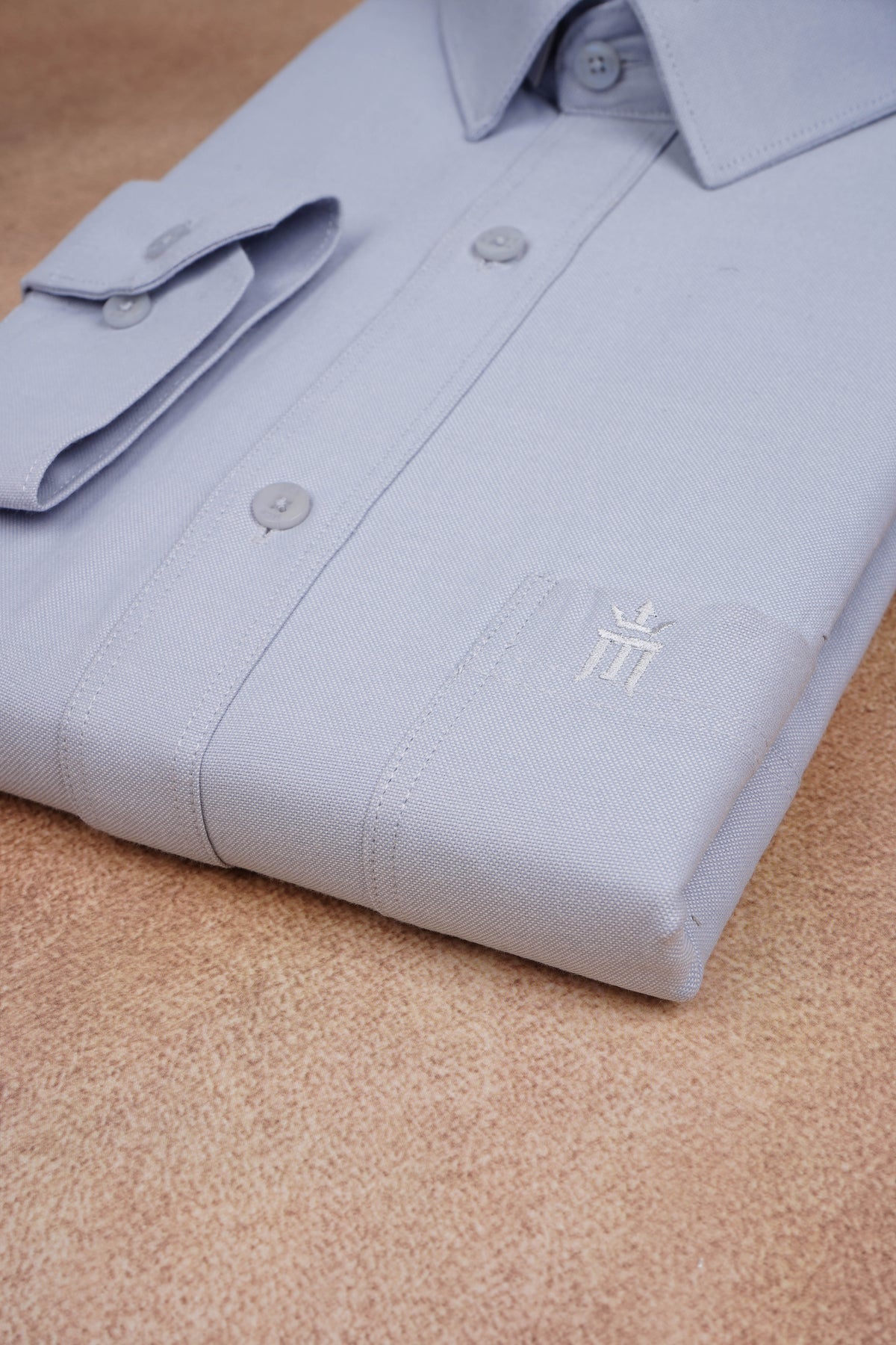 MCR Men Formal Colour Shirt - Light gray 82504 Hydrogen