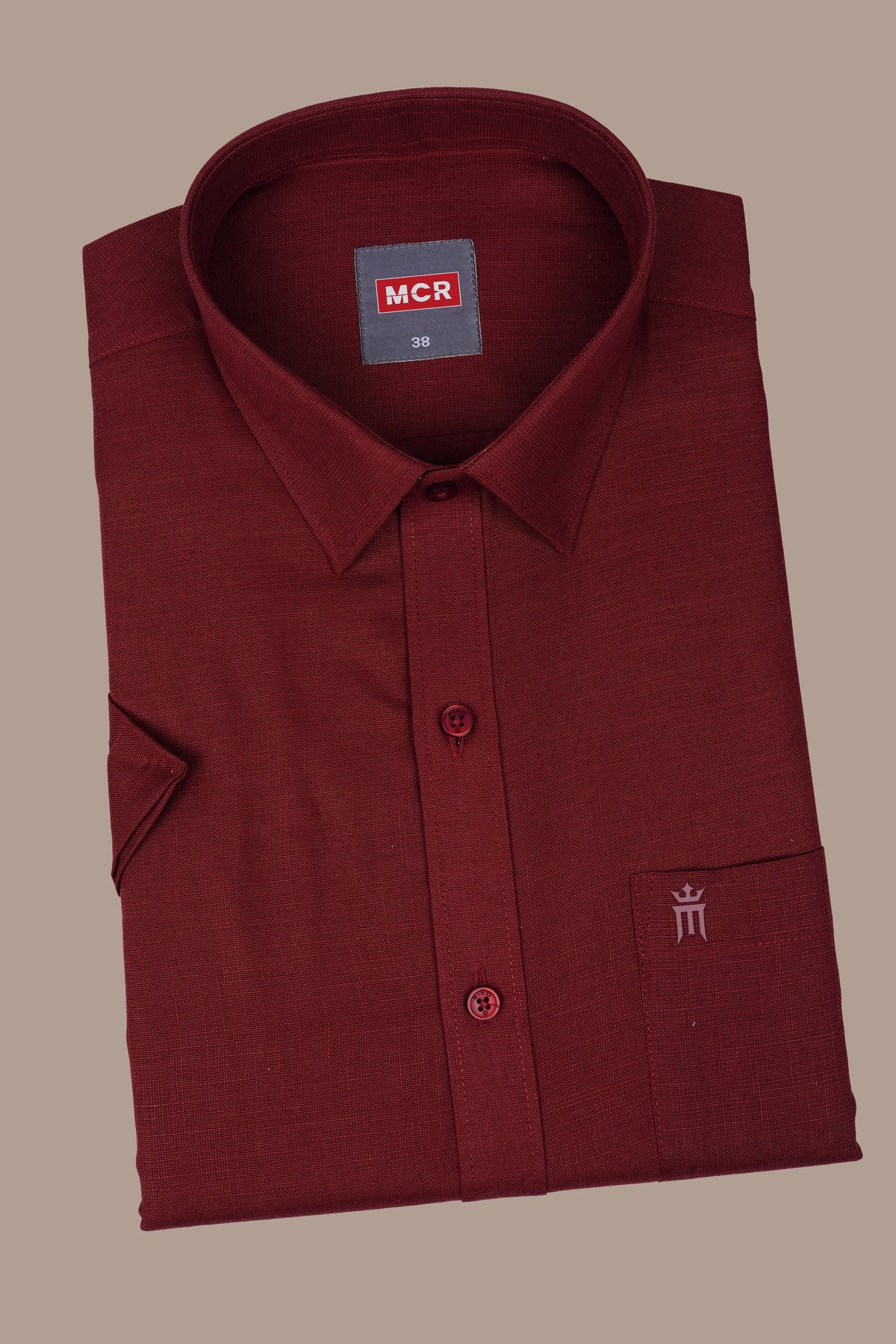 Genz Loungewear Colour Shirt Half Sleeve and Matching Dhoti Single Combo Set - 88014 - Maroon