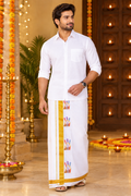 DIWALI White Single Dhoti 2.00 MTR