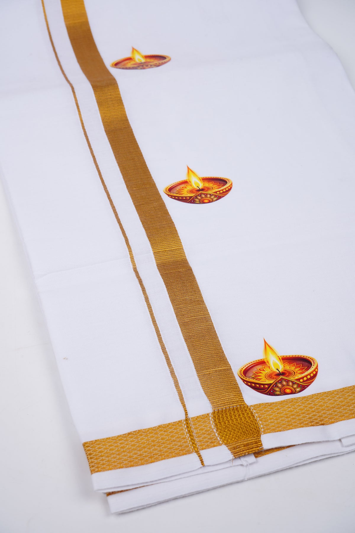 Deepam White Single Dhoti 2.00 MTR