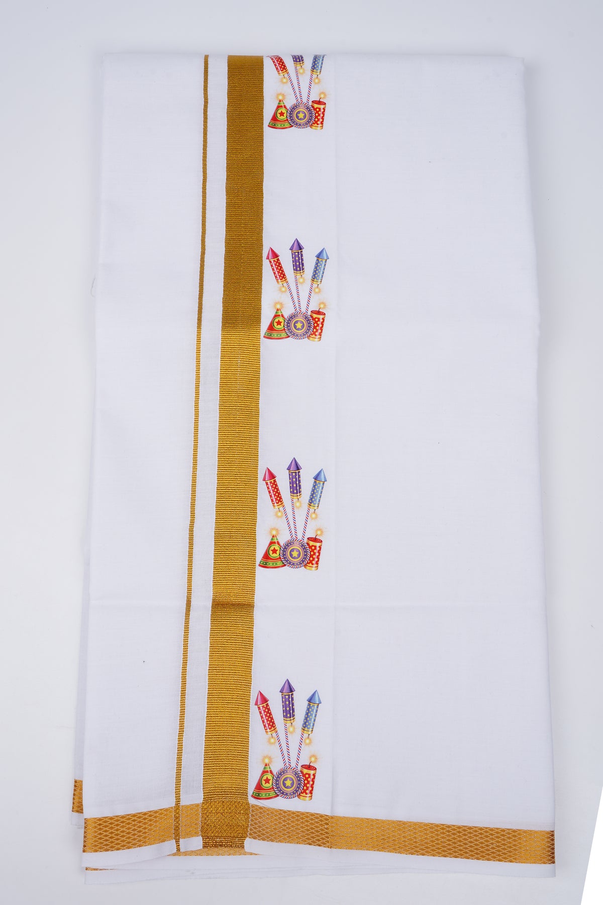 DIWALI White Single Dhoti 2.00 MTR