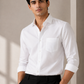 Sun Rays Formal White Shirt For Men