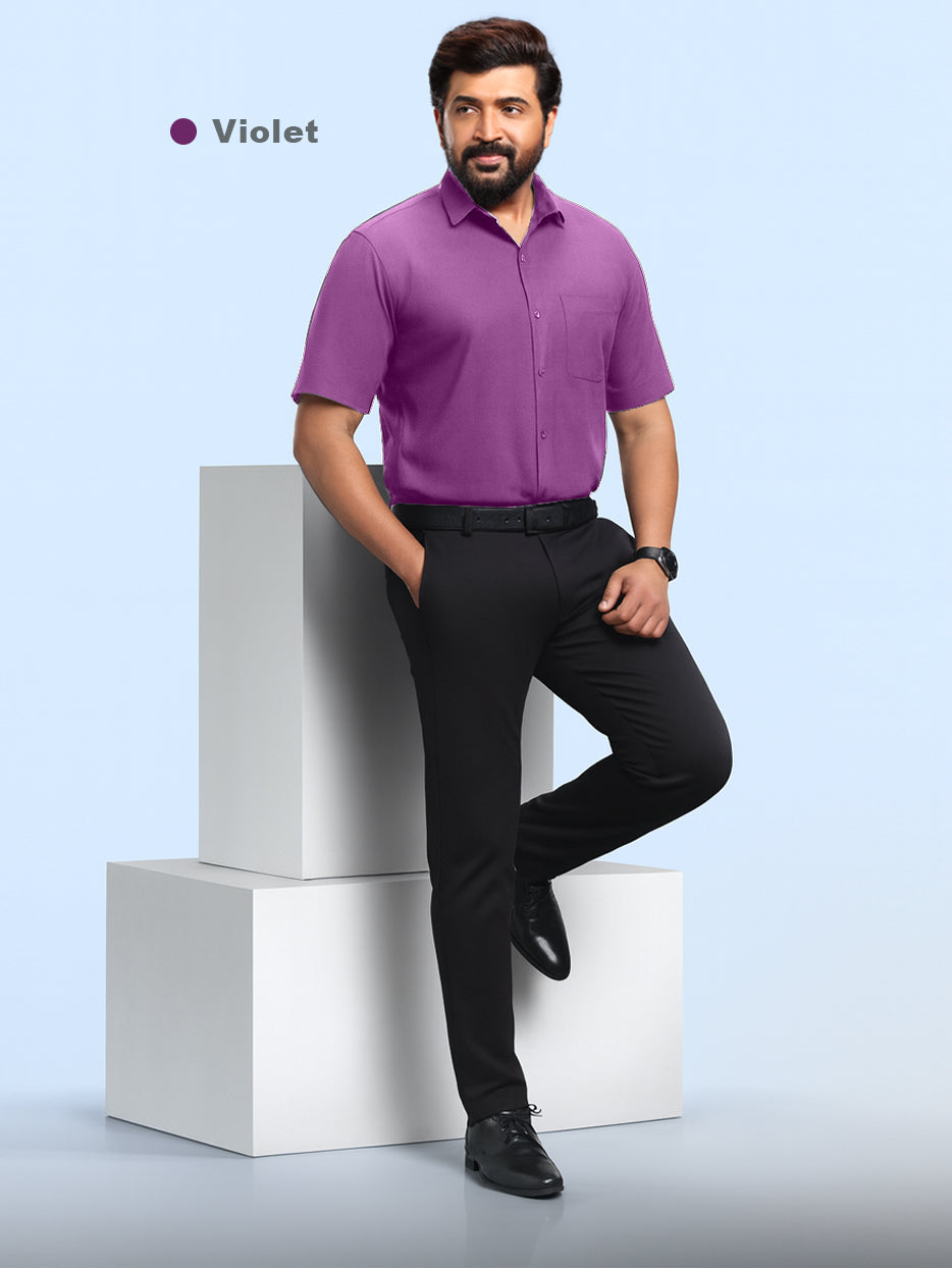 Great MCR Offer Combo Half Sleeve Colour Shirt (Buy 1 get 1 free) - 46 size