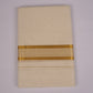 GLD-124C CREAM DOUBLE DHOTI  4.00 MTR