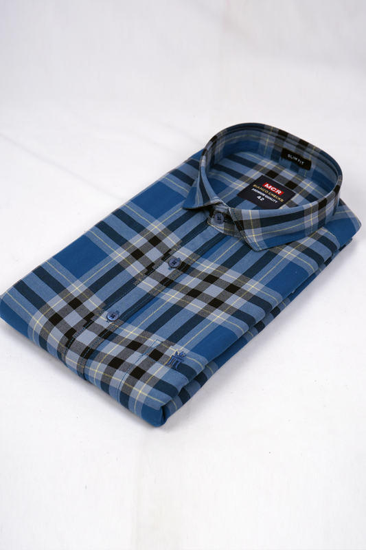 MCR BIANCO CHECKS 91012 Full Sleeve Formal Color Shirt For Men