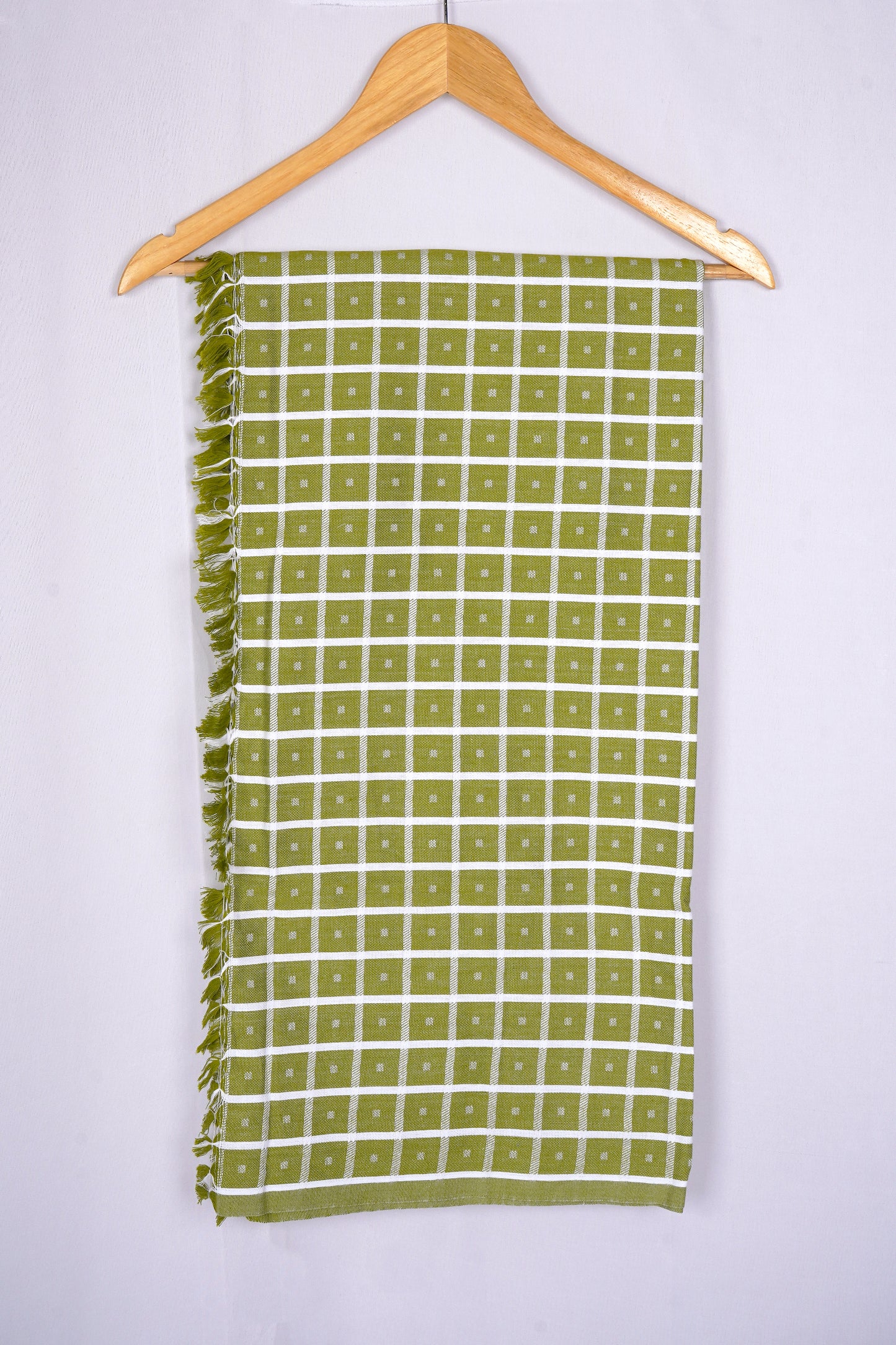 COLOUR BIGCHECK COTTON - CBT-23 BATH TOWEL - 30X60 - GREEN