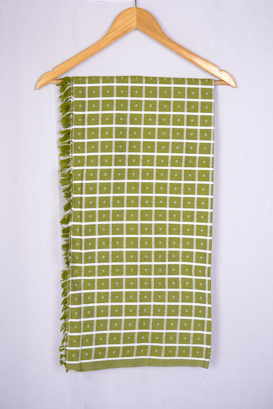 COLOUR BIGCHECK COTTON - CBT-23 BATH TOWEL - 30X60 - GREEN