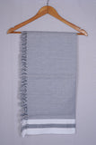 COLOUR MINICHECK COTTON - CBT-24 BATH TOWEL - 30X60 - GRAY