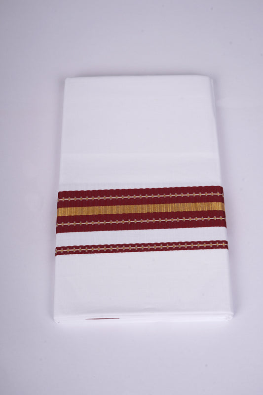 FS-108 W/S DHOTI  2.00 MTR - Dark Brown
