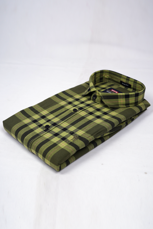 MCR BIANCO CHECKS 91011 Full Sleeve Formal Color Shirt For Men