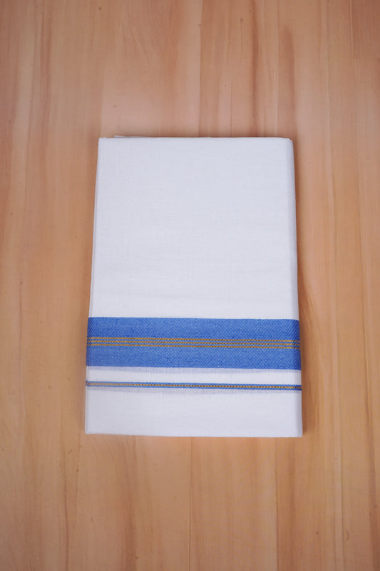 FCD-606 W/D DHOTI 3.80 MTR - Blue