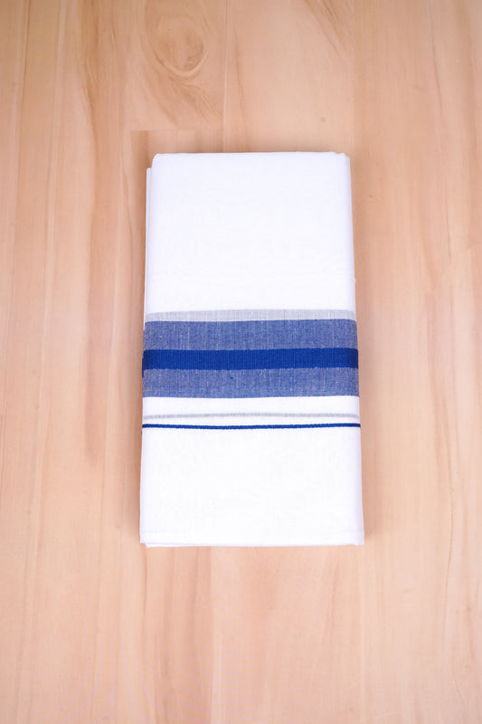 FCD-392 W/D DHOTI 3.80 MTR- Blue