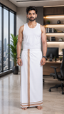 Easy Fit Fancy W/S Dhoti - Light Brown