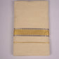 GLD-151C CREAM DOUBLE DHOTI  4.00 MTR