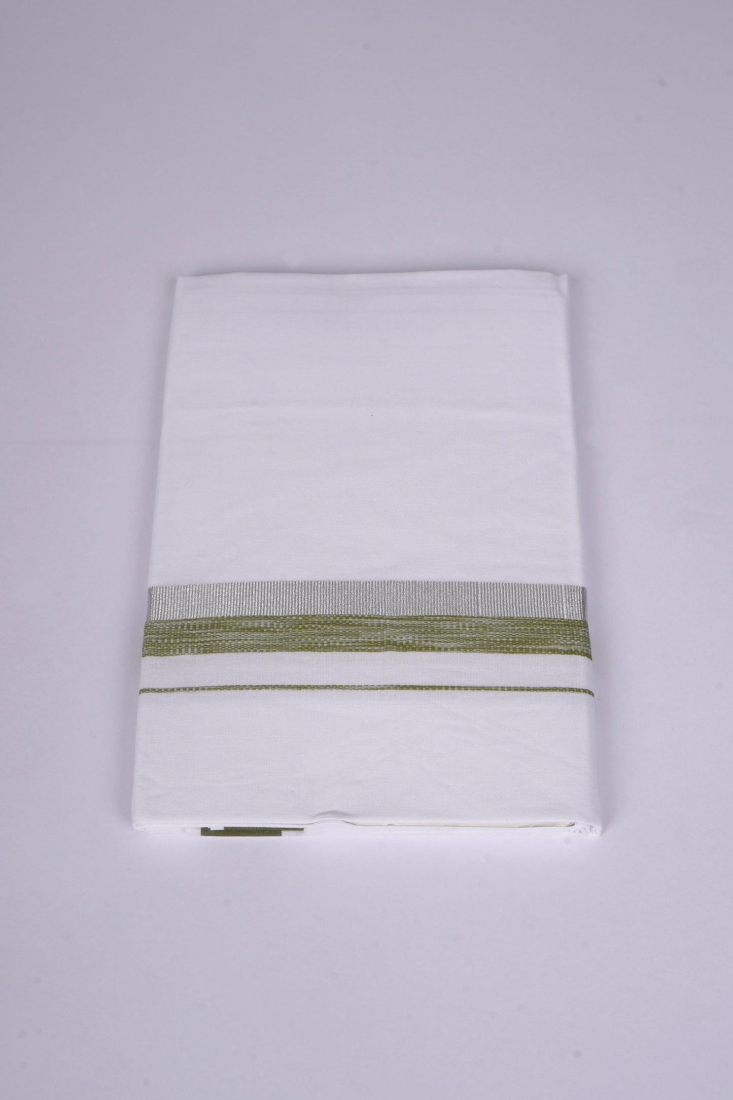 FS-124 W/S DHOTI  1.90 MTR - Silver Green