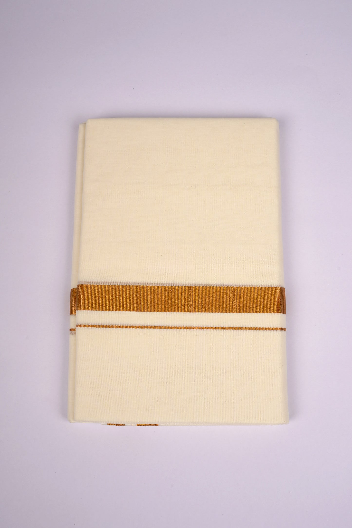 GLD-98C CREAM DOUBLE DHOTI  4.00 MTR