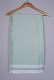 COLOUR MINICHECK COTTON - CBT-24 BATH TOWEL - 30X60 - LIGHT GREEN