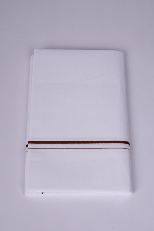 SS-STAIN FREE W/S DHOTI  2.00 MTR - Maroon