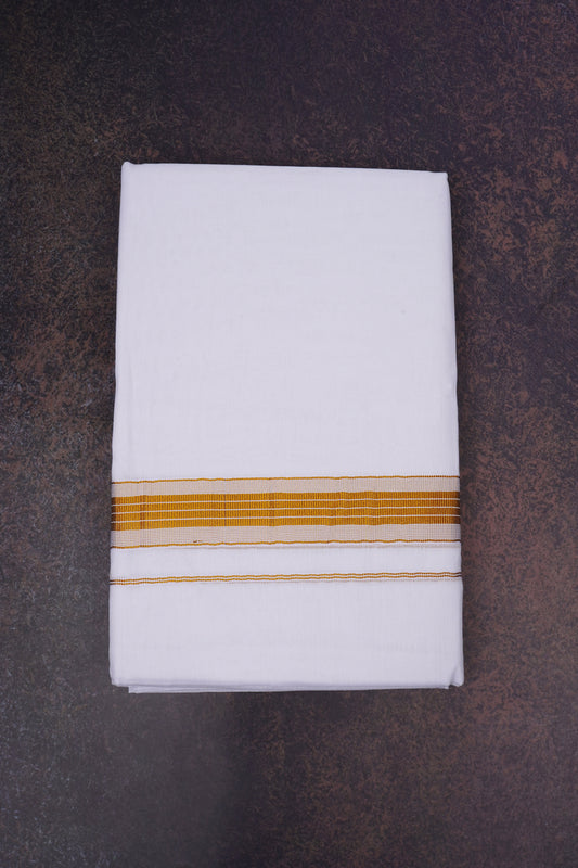 ZENITH GOLD 4 W/D DHOTI 4.00 MTR- Gold