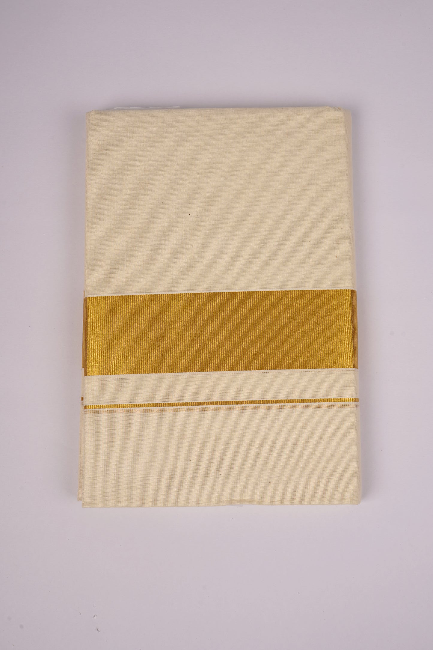 GLD-14C CREAM DOUBLE DHOTI  4.00 MTR