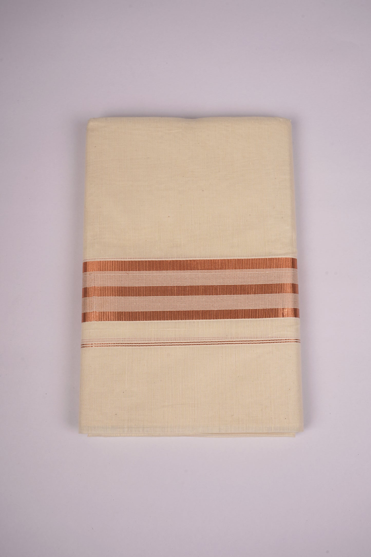 COPPER-14C CREAM DOUBLE DHOTHIE 4.00 MTR