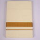 GLD-39C CREAM DOUBLE DHOTI  4.00 MTR