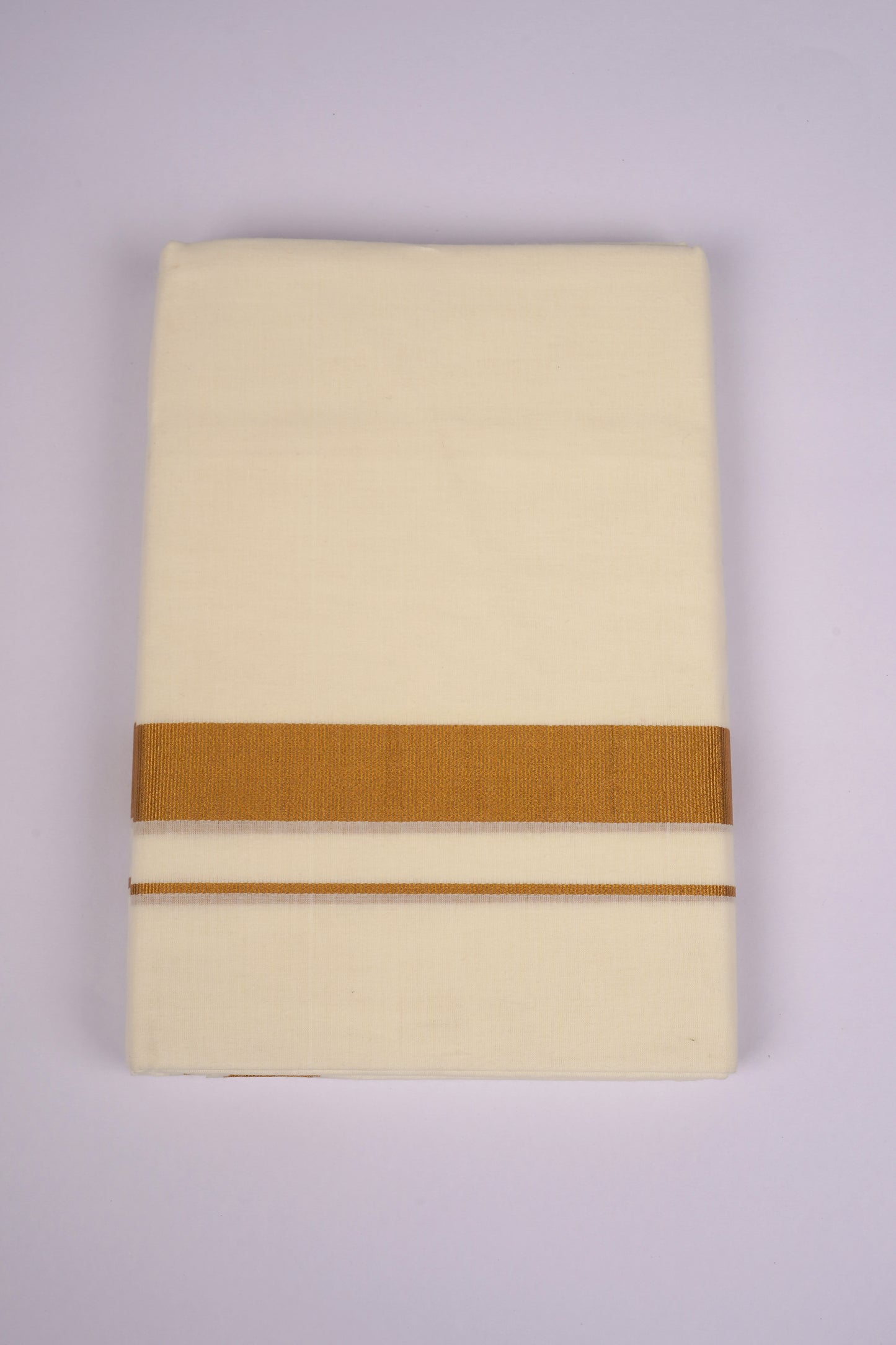 GLD-39C CREAM DOUBLE DHOTI  4.00 MTR