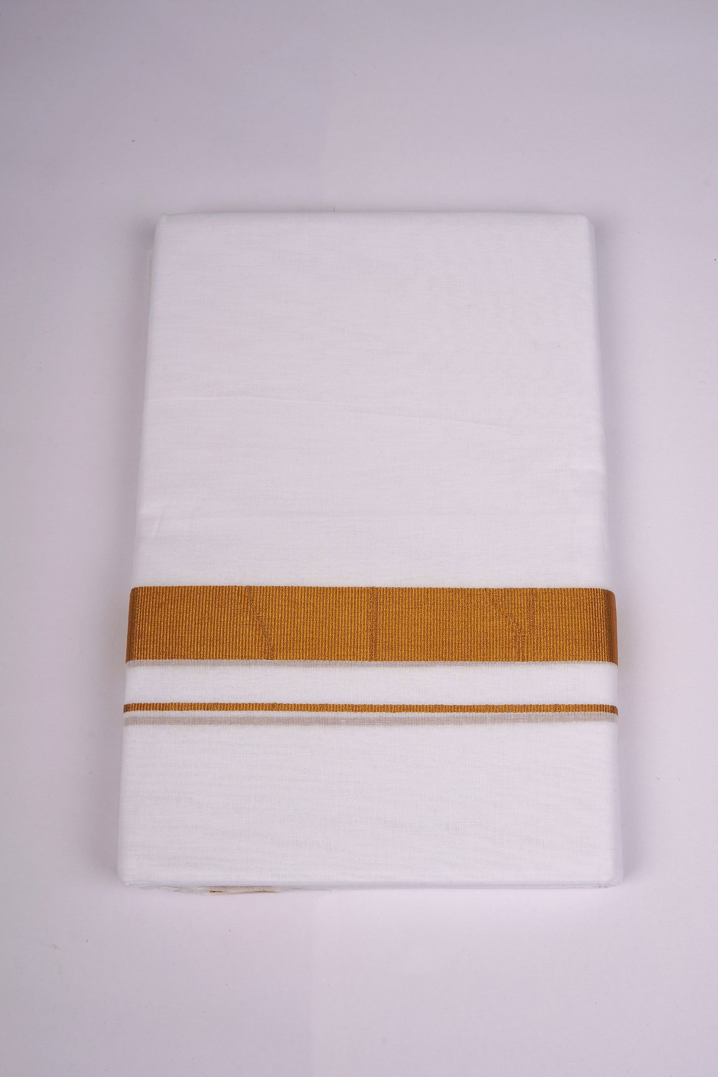 GLD-39 WHITE DOUBLE DHOTI  4.00 MTR