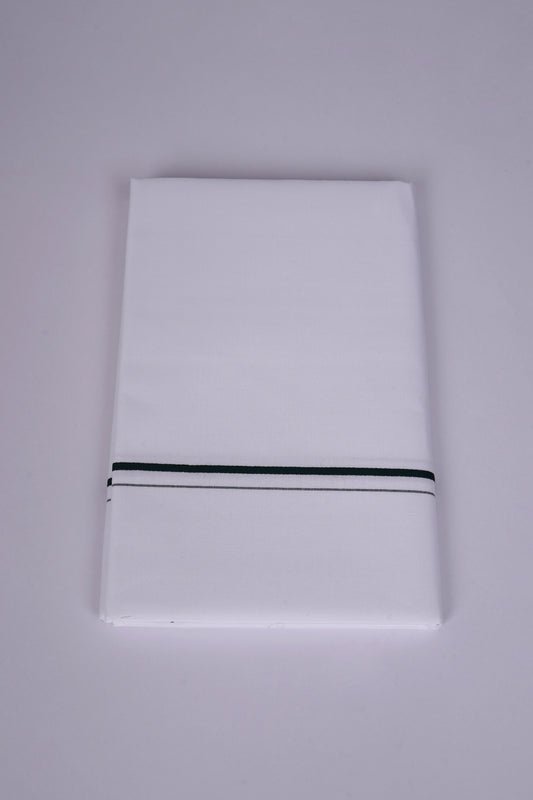 SS-STAIN FREE W/S DHOTI  2.00 MTR - Dark Green