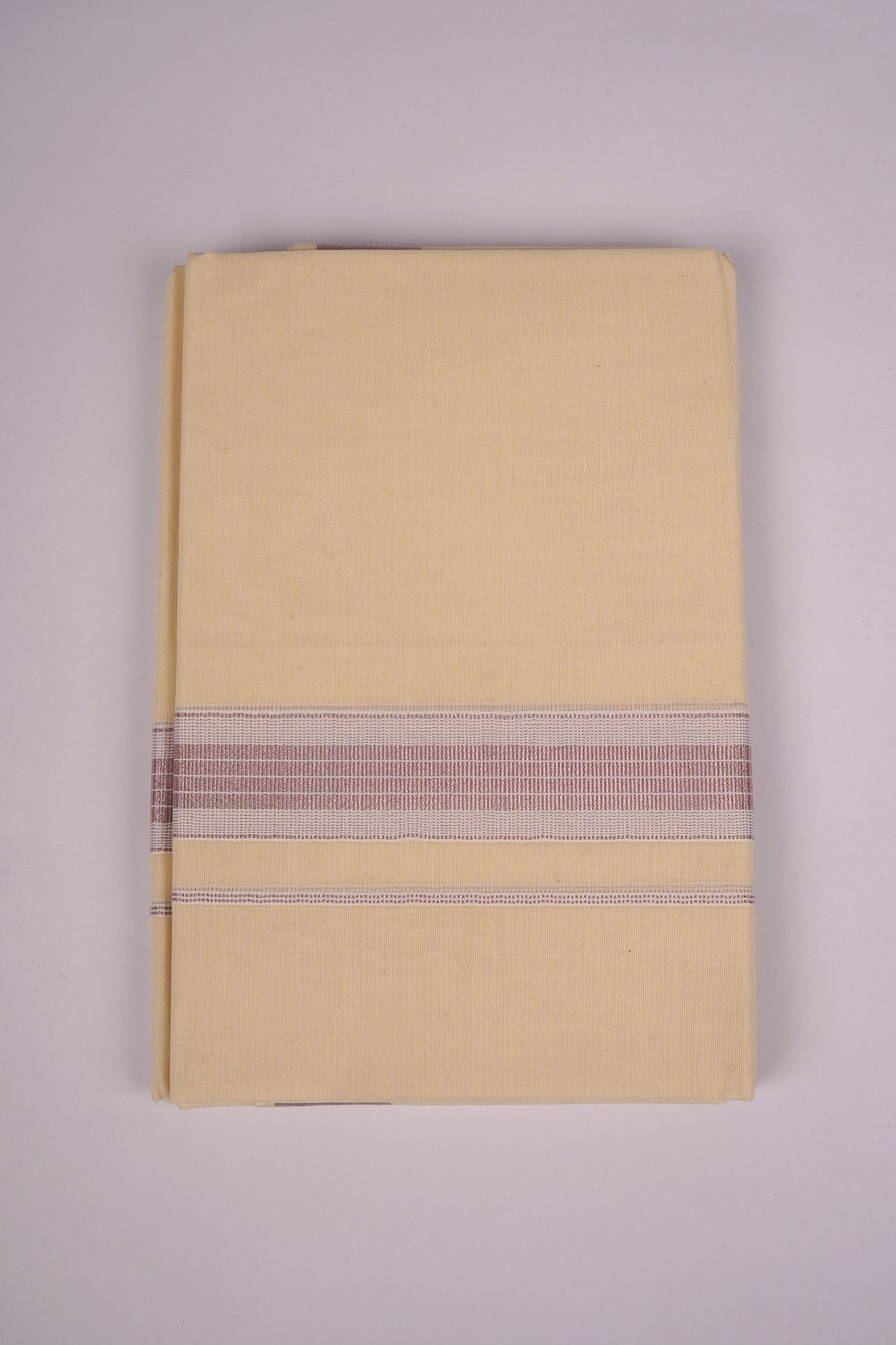 RGD-04C CREAM DOUBLE DHOTI  4.00 MTR