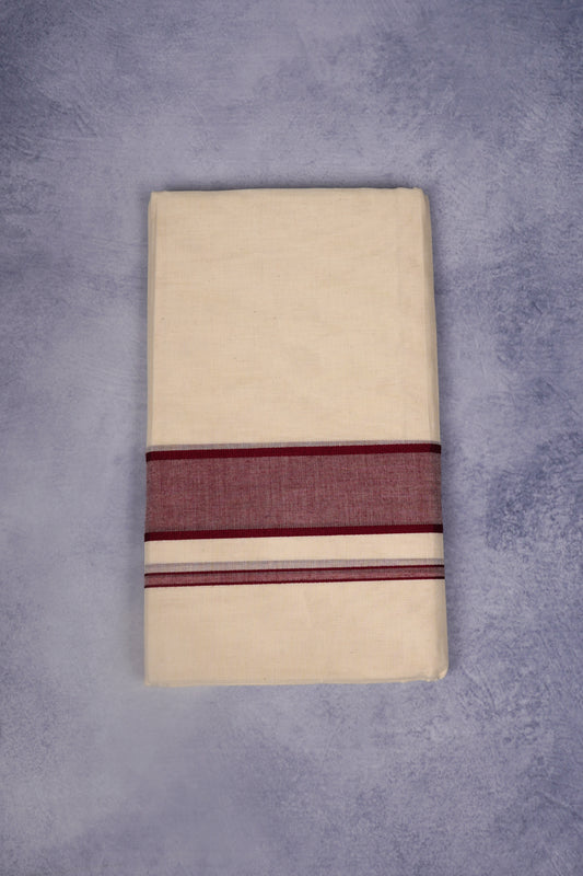 FCD-74C C/D DHOTI 4.00 MTR-Dark Maroon