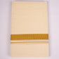 GLD-90C CREAM DOUBLE DHOTI  3.80 MTR
