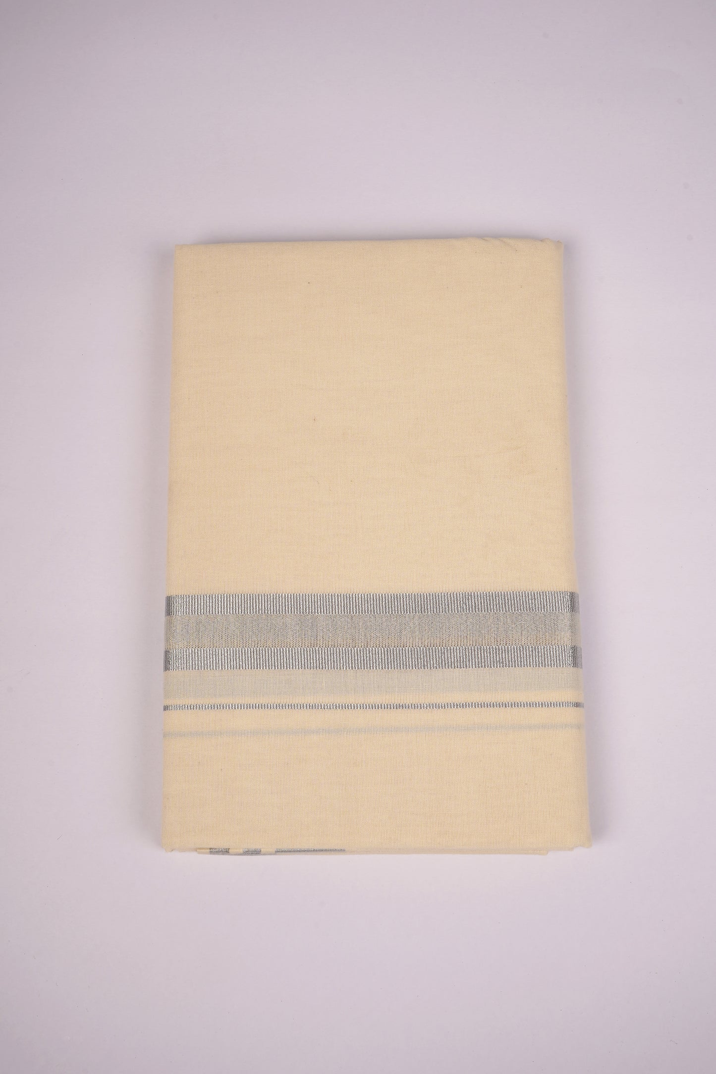 SLD-62C CREAM DOUBLE DHOTI  3.80 MTR
