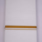 GLD-36 WHITE DOUBLE DHOTI   3.80 MTR