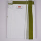 PKT FD-01 VELCRO WHITE DOUBLE DHOTI- Dark Green