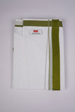 PKT FD-01 VELCRO WHITE DOUBLE DHOTI- Dark Green