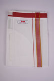 PKT FS-01 VELCRO WHITE SINGLE DHOTI -Orange
