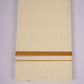 GLD-36C CREAM DOUBLE DHOTI  3.80 MTR